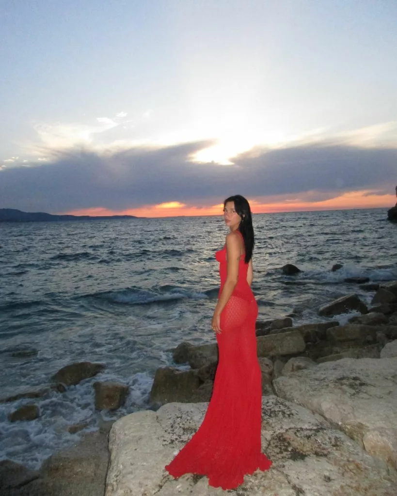 Dua Lipa Red Marmaid Dress